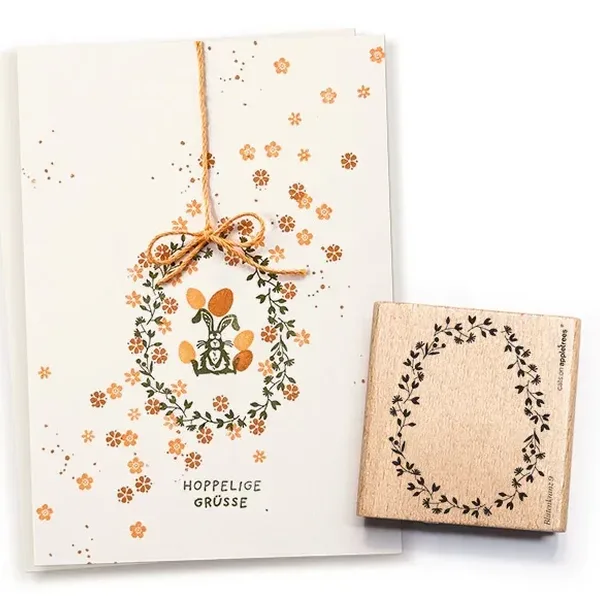 Stempel bluetenkranz 9 oval Erdbeerpunkt Online Shop Schweiz