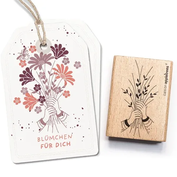 Stempel blumenstrauss mit haenden Erdbeerpunkt Online Shop Schweiz