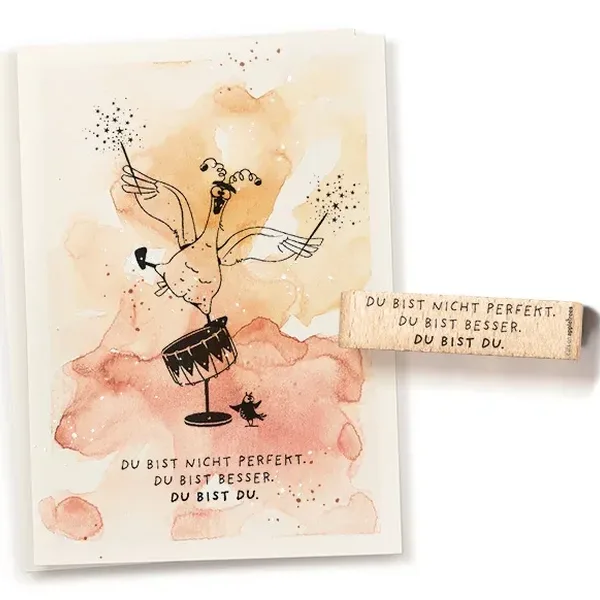 Stempel du bist nicht perfekt Erdbeerpunkt Online Shop Schweiz