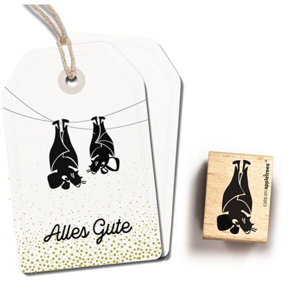 Stempel fledermaus bruno Erdbeerpunkt Online Shop Schweiz