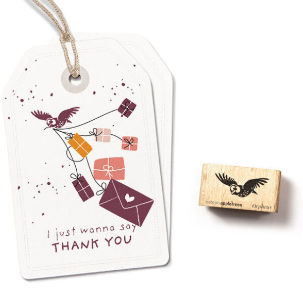 Stempel fliegender waldkauz orpheus Erdbeerpunkt Online Shop Schweiz