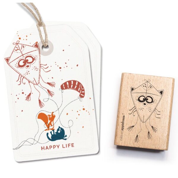 Stempel flugdrachen katze Erdbeerpunkt Online Shop Schweiz