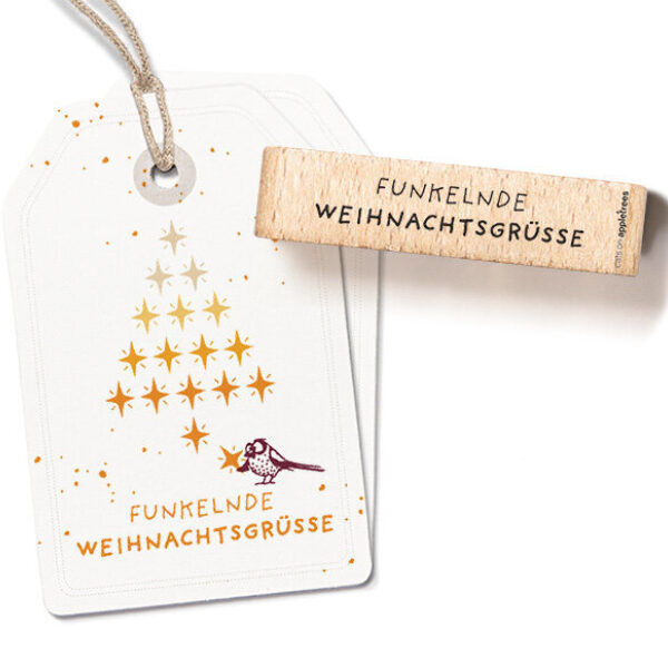 Stempel funkelnde weihnachtsgruesse Erdbeerpunkt Online Shop Schweiz