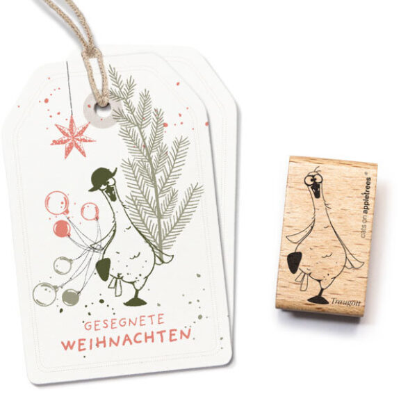 Stempel gans traugott outline 28169 Erdbeerpunkt Online Shop Schweiz