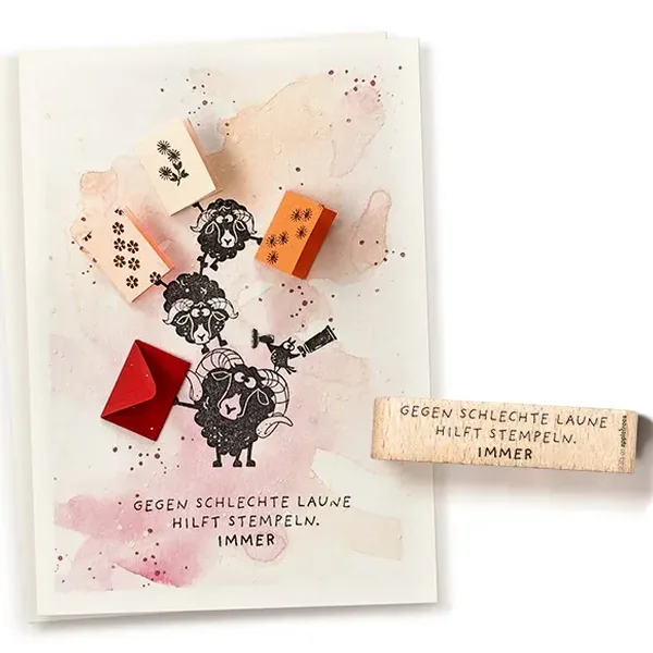 Stempel gegen schlechte laune hilft stempeln Erdbeerpunkt Online Shop Schweiz