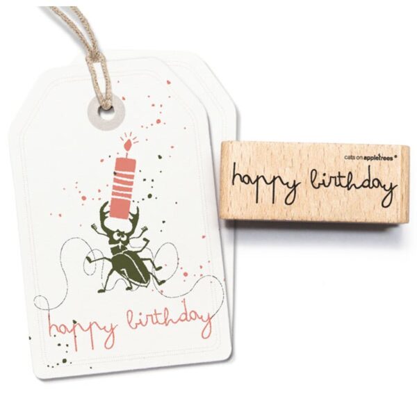 Stempel happy birthday 9 Erdbeerpunkt Online Shop Schweiz