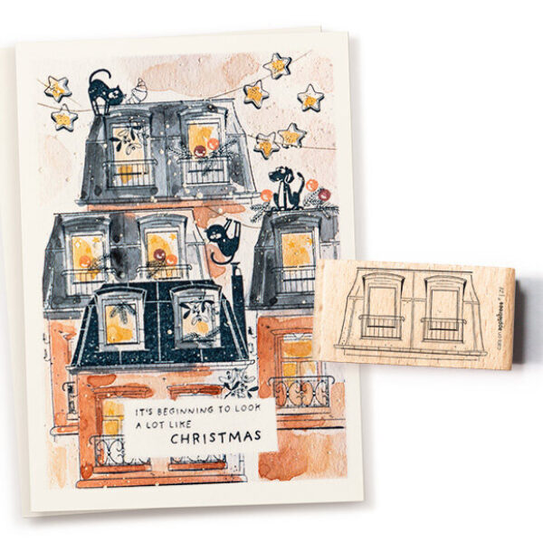 Stempel haus 21 dach outline Erdbeerpunkt Online Shop Schweiz