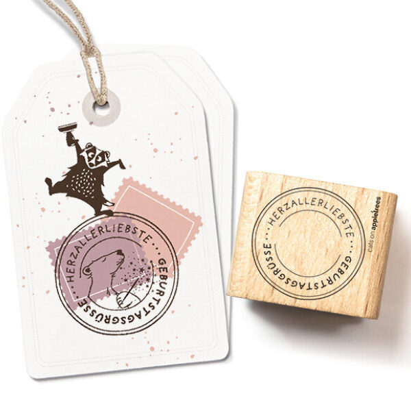 Stempel herzallerliebste geburtstagsgruesse siegel Erdbeerpunkt Online Shop Schweiz