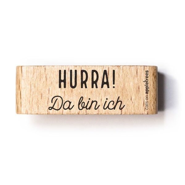 Stempel hurra da bin ich 2 Erdbeerpunkt Online Shop Schweiz