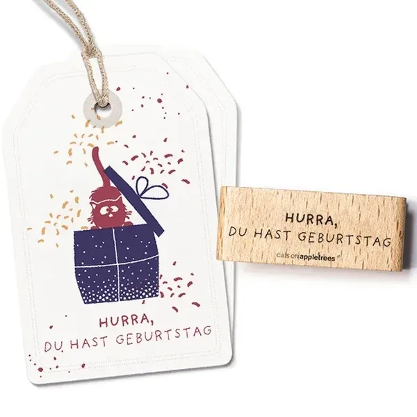 Stempel hurra du hast geburtstag Erdbeerpunkt Online Shop Schweiz