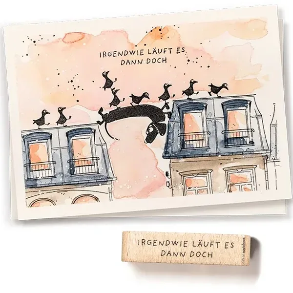 Stempel irgendwie laeuft es dann doch Erdbeerpunkt Online Shop Schweiz