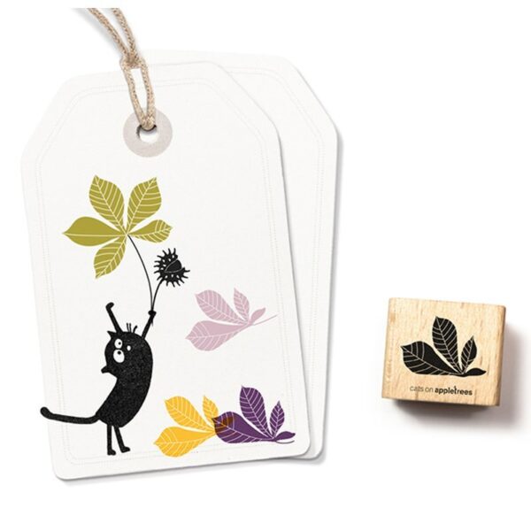 Stempel kastanienblatt 2 liegend Erdbeerpunkt Online Shop Schweiz