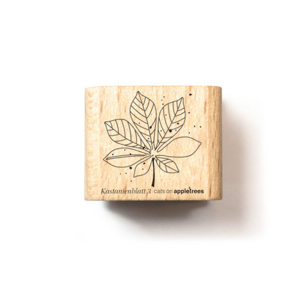 Stempel kastanienblatt 3 outline 2 Erdbeerpunkt Online Shop Schweiz