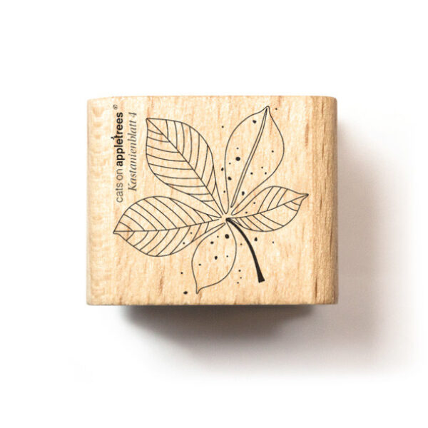 Stempel kastanienblatt 4 outline 2 Erdbeerpunkt Online Shop Schweiz
