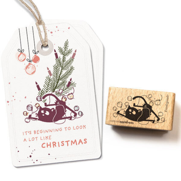 Stempel katze friedegunde mit kugelkette Erdbeerpunkt Online Shop Schweiz