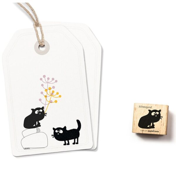Stempel katze minnegard sitzend Erdbeerpunkt Online Shop Schweiz