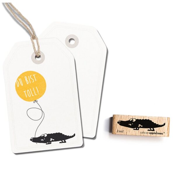 Stempel kleines krokodil emil Erdbeerpunkt Online Shop Schweiz