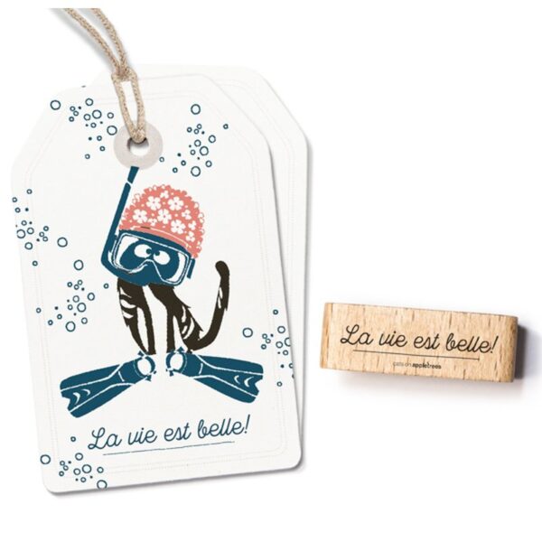 Stempel la vie est belle Erdbeerpunkt Online Shop Schweiz