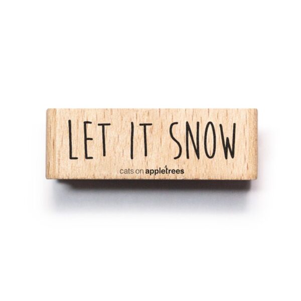 Stempel let it snow Erdbeerpunkt Online Shop Schweiz