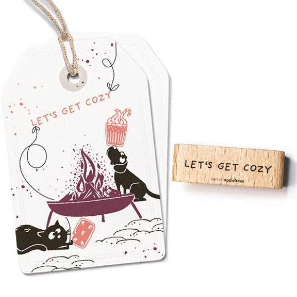 Stempel lets get cozy Erdbeerpunkt Online Shop Schweiz