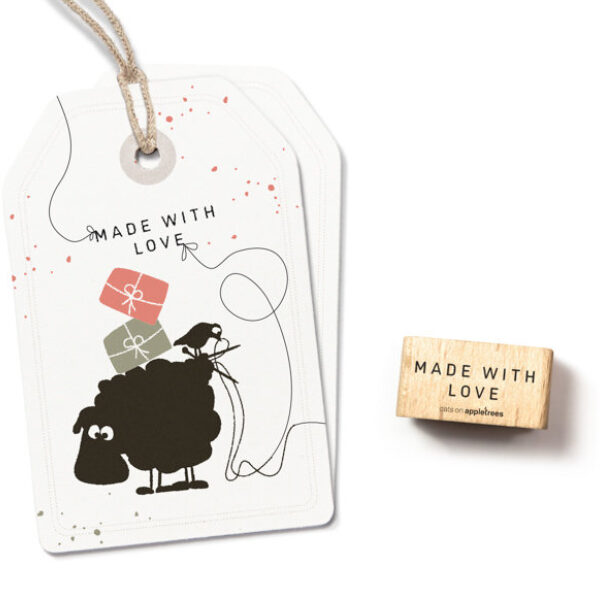 Stempel made with love 1 Erdbeerpunkt Online Shop Schweiz