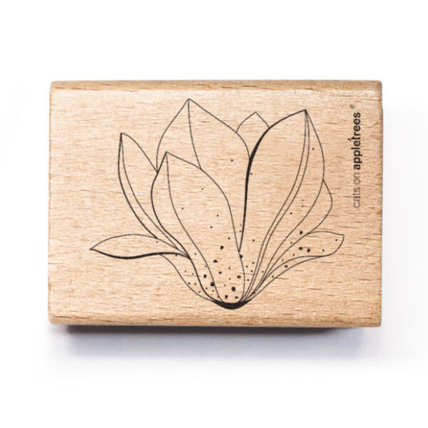 Stempel magnolienbluete outline 1 offen 2 Erdbeerpunkt Online Shop Schweiz