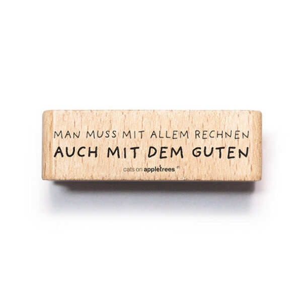 Stempel man muss mit allem rechnen 2 Erdbeerpunkt Online Shop Schweiz