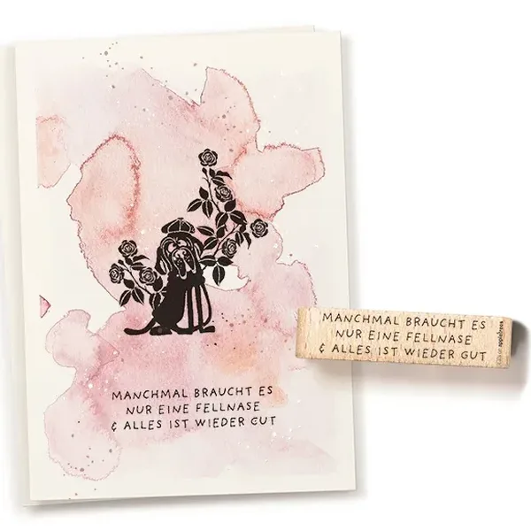 Stempel manchmal braucht es nur eine fellnase Erdbeerpunkt Online Shop Schweiz