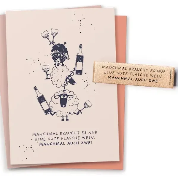 Stempel manchmal braucht es nur eine flasche Erdbeerpunkt Online Shop Schweiz