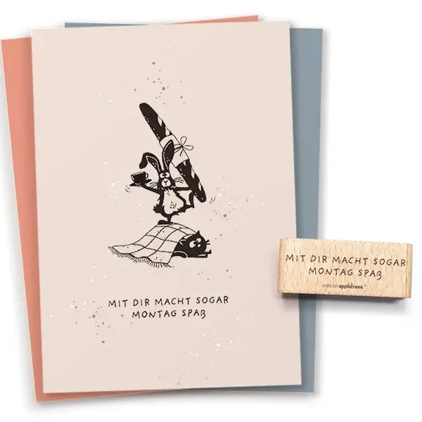 Stempel mit dir macht sogar montag spass Erdbeerpunkt Online Shop Schweiz
