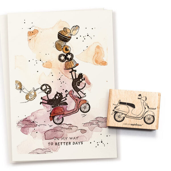 Stempel motorroller 2 Erdbeerpunkt Online Shop Schweiz