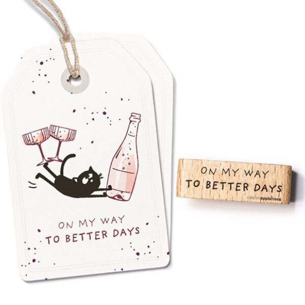 Stempel on my way to better days Erdbeerpunkt Online Shop Schweiz