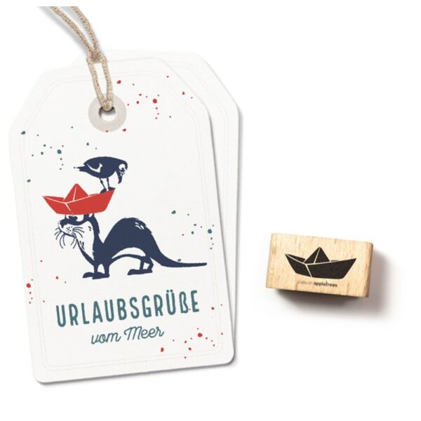 Stempel papierboot Erdbeerpunkt Online Shop Schweiz