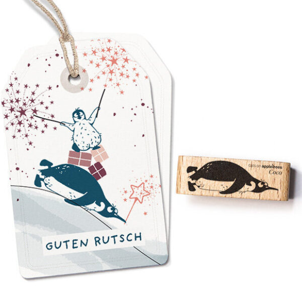 Stempel pinguin coco Erdbeerpunkt Online Shop Schweiz