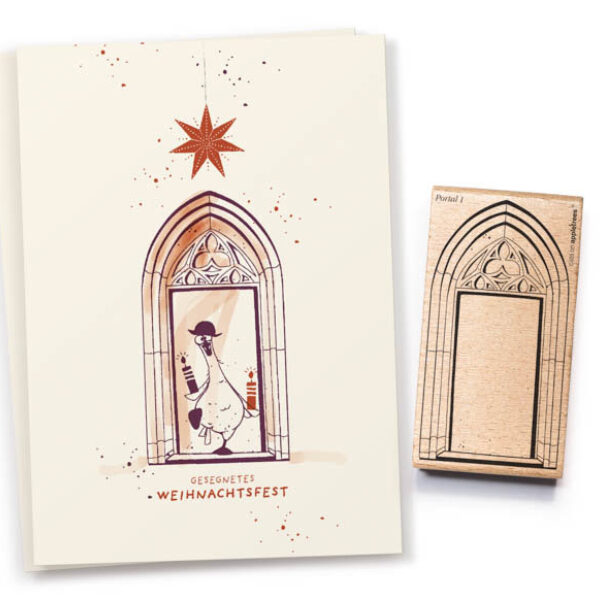 Stempel portal 1 gotischer bogen outline 28139 Erdbeerpunkt Online Shop Schweiz