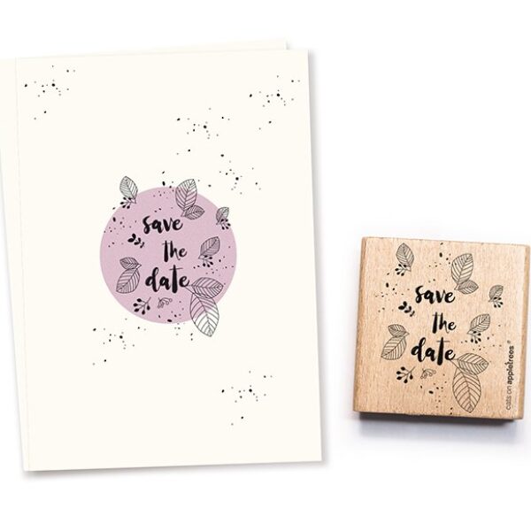 Stempel save the date blueten Erdbeerpunkt Online Shop Schweiz