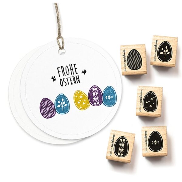 Stempel set 5 ostereier Erdbeerpunkt Online Shop Schweiz