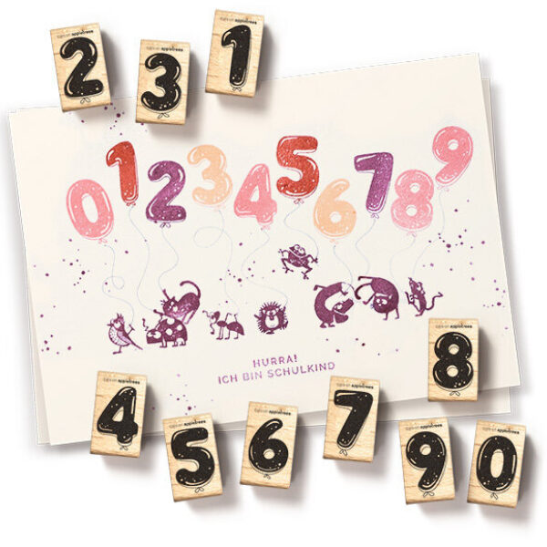 Stempel set zahlen 0 9 no 2 Erdbeerpunkt Online Shop Schweiz