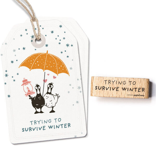 Stempel trying to survive winter Erdbeerpunkt Online Shop Schweiz