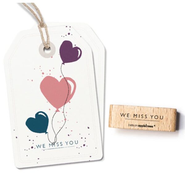 Stempel we miss you Erdbeerpunkt Online Shop Schweiz