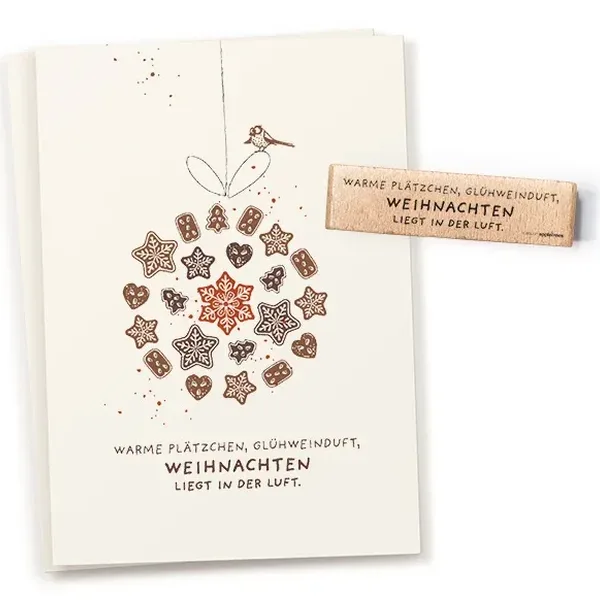 Stempel weihnachten liegt in der luft Erdbeerpunkt Online Shop Schweiz