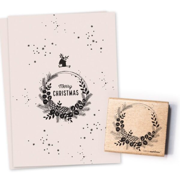 Stempel weihnachtskranz 1 Erdbeerpunkt Online Shop Schweiz