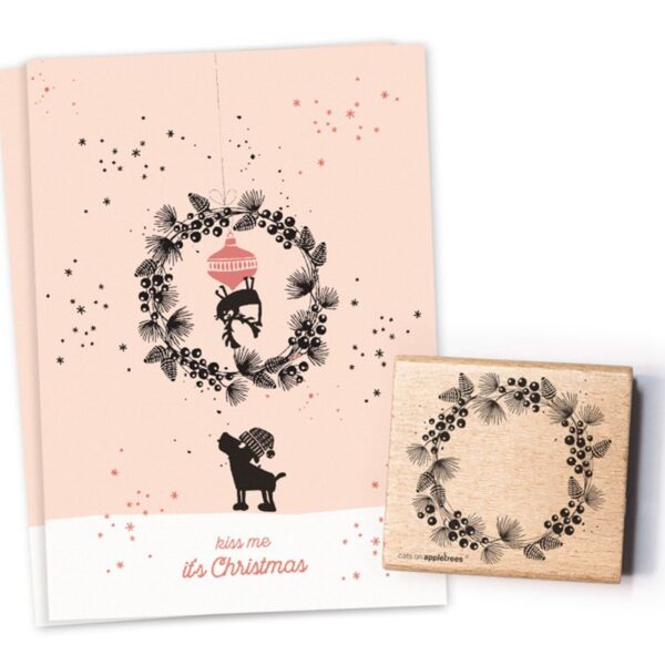 Stempel weihnachtskranz 2 Erdbeerpunkt Online Shop Schweiz