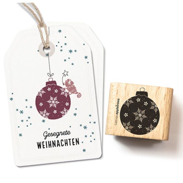 Stempel weihnachtskugel 2 gross Erdbeerpunkt Online Shop Schweiz