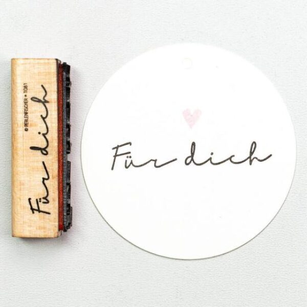 T081 fuer dich perlenfischer stempel 01 1 Erdbeerpunkt Online Shop Schweiz