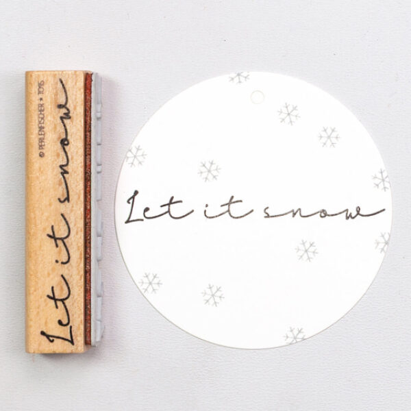 T095 let it snow perlenfischer stempel 01 jpg Erdbeerpunkt Online Shop Schweiz
