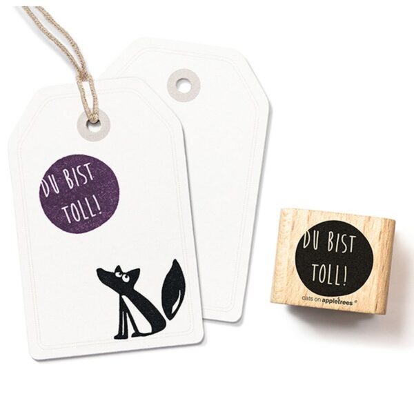 Typostempel du bist toll rund Erdbeerpunkt Online Shop Schweiz
